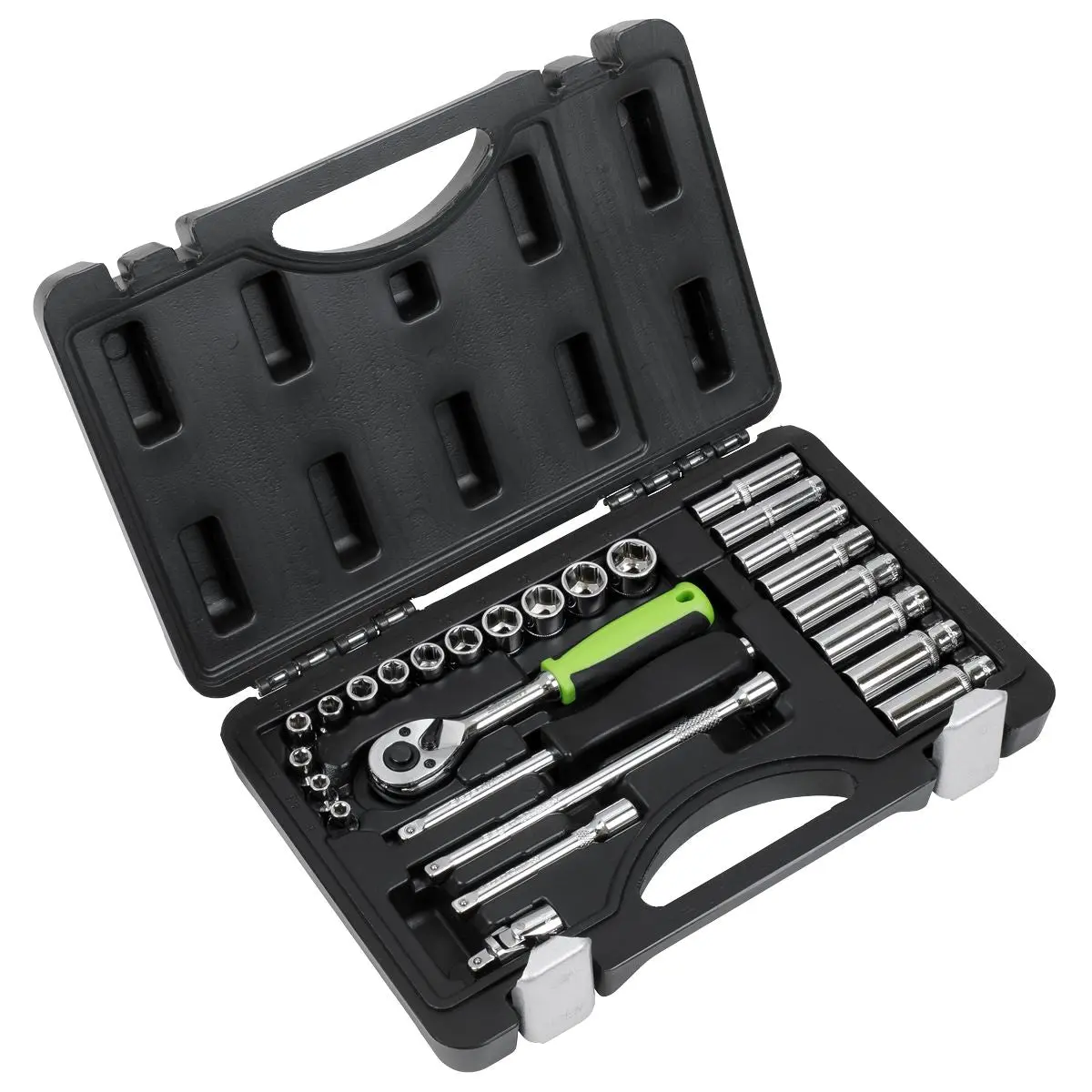 Siegen by Sealey Socket Set 26pc 1/4"Sq Drive Metric