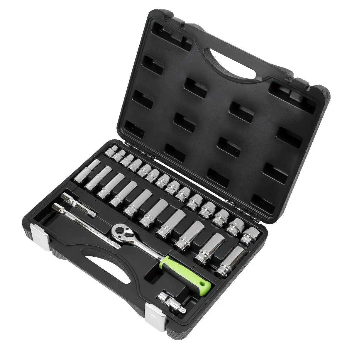 Siegen by Sealey Socket Set 28pc 3/8"Sq Drive 6pt WallDrive® Metric - Image 5