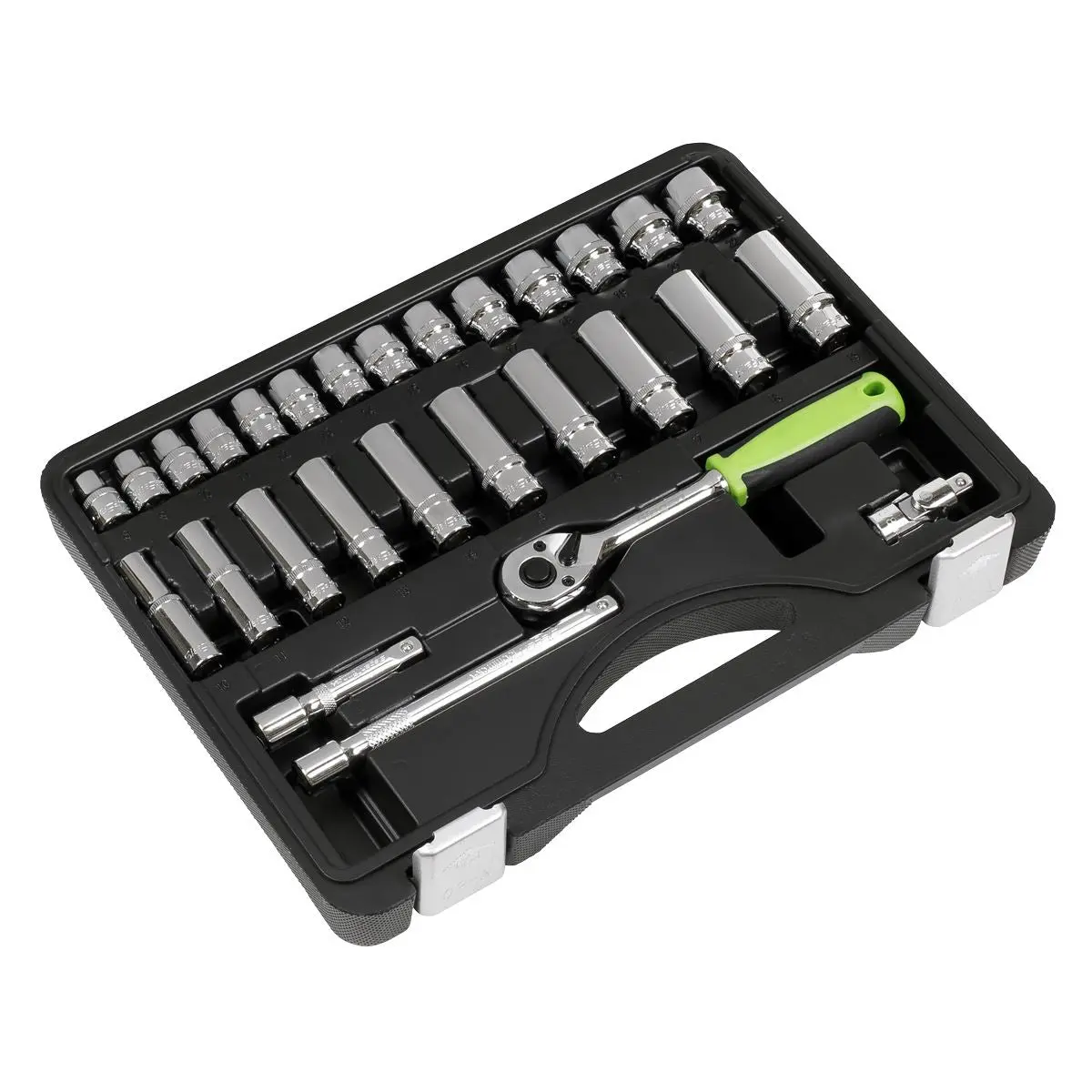 Siegen by Sealey Socket Set 28pc 3/8"Sq Drive 6pt WallDrive® Metric - Image 7