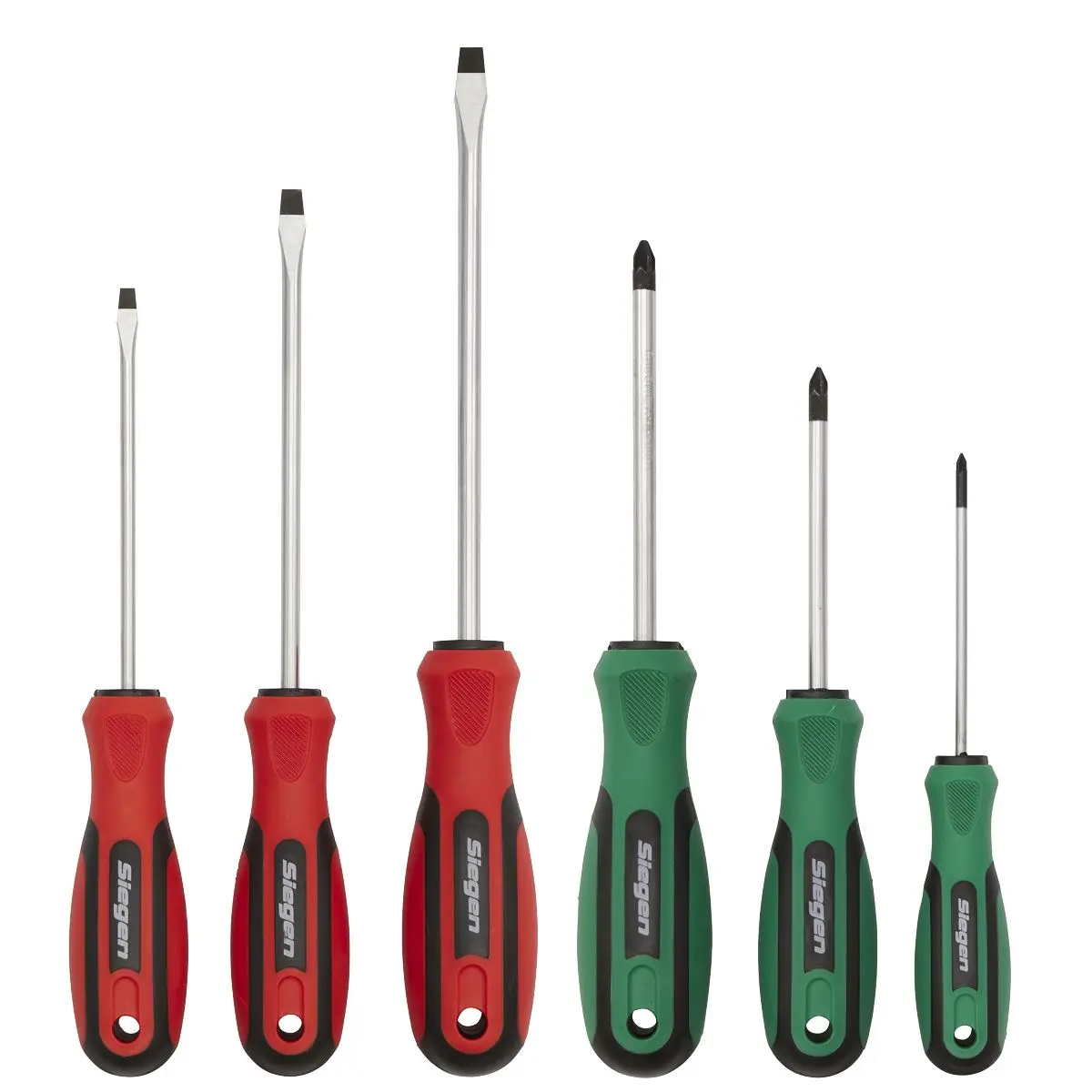Siegen by Sealey Soft Grip Screwdriver Set 6pc - Image 4