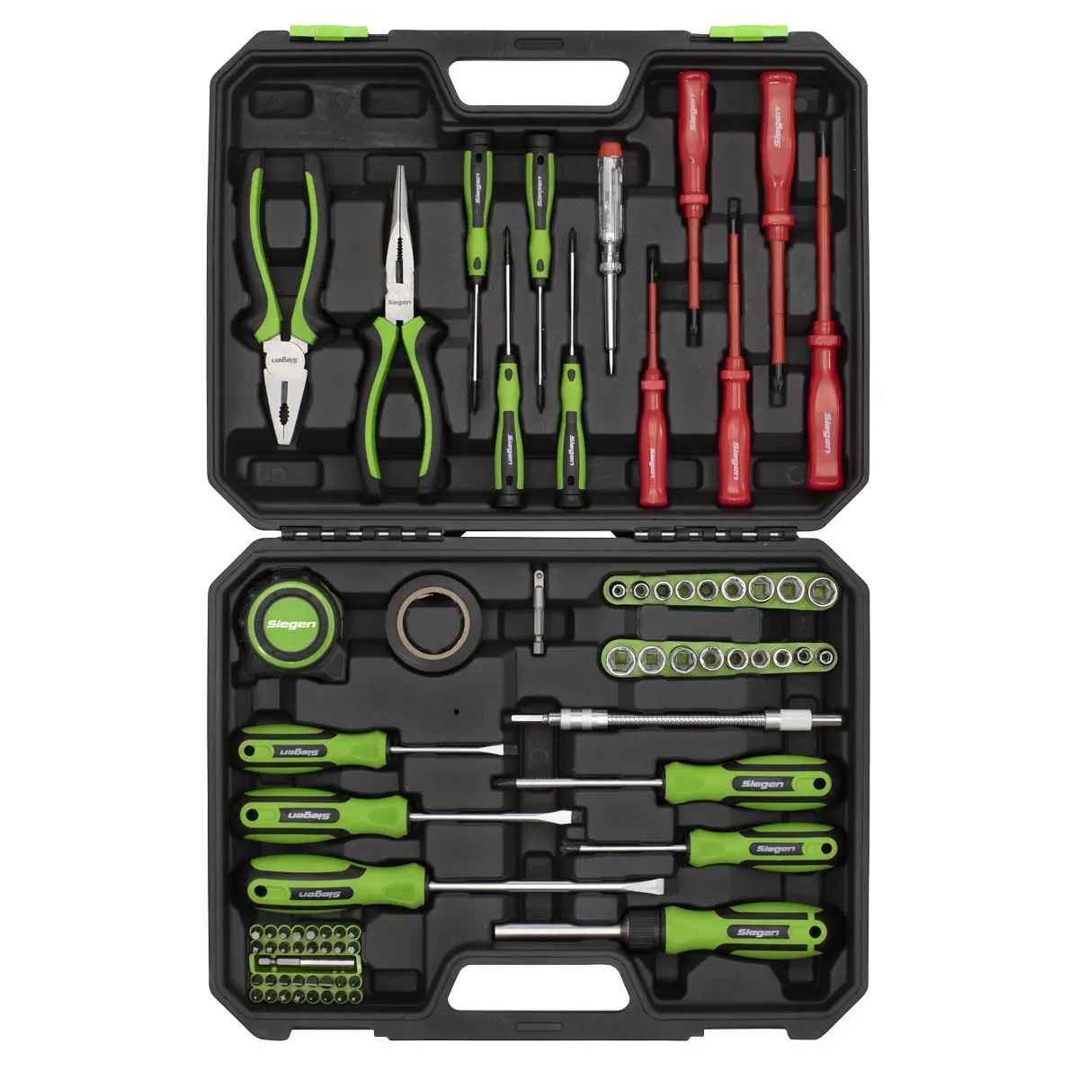 Siegen by Sealey Tool Kit 73 Piece Insulated Screwdrivers Sockets Tape Ratchet Driver - Image 5