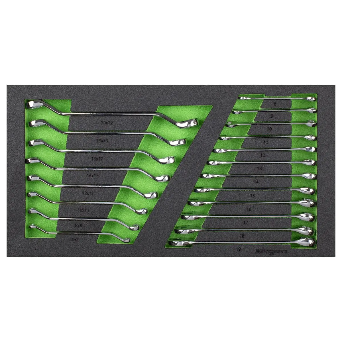 Siegen by Sealey Tool Tray with Combination & Deep Offset Spanner Set 20pc - Metric - Image 5