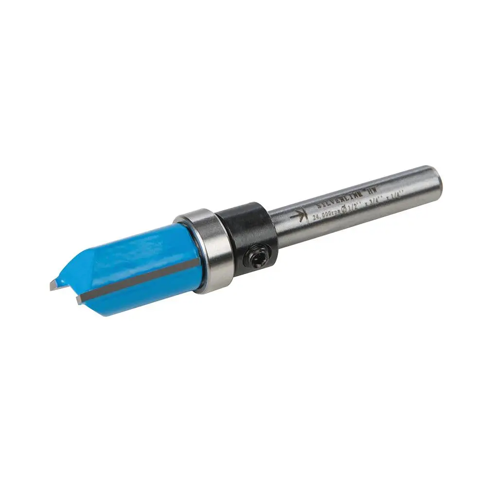 Silverline 1/4" Shank TCT Template Cutter Router Bits - Image 2