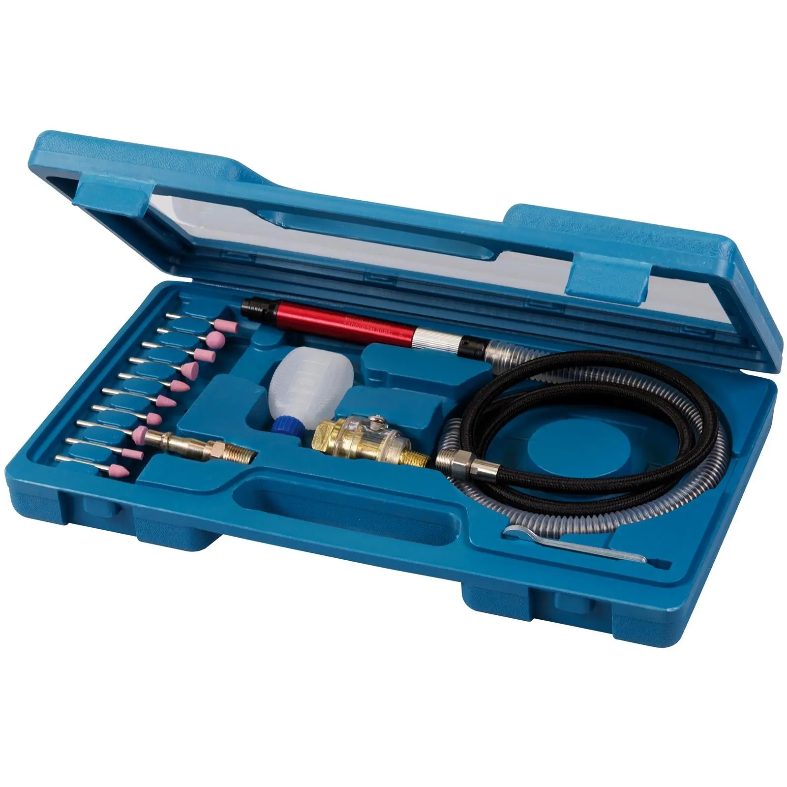 Silverline 1.5m Air Micro Grinder Kit High Speed Heads Oiler Precise - Image 2