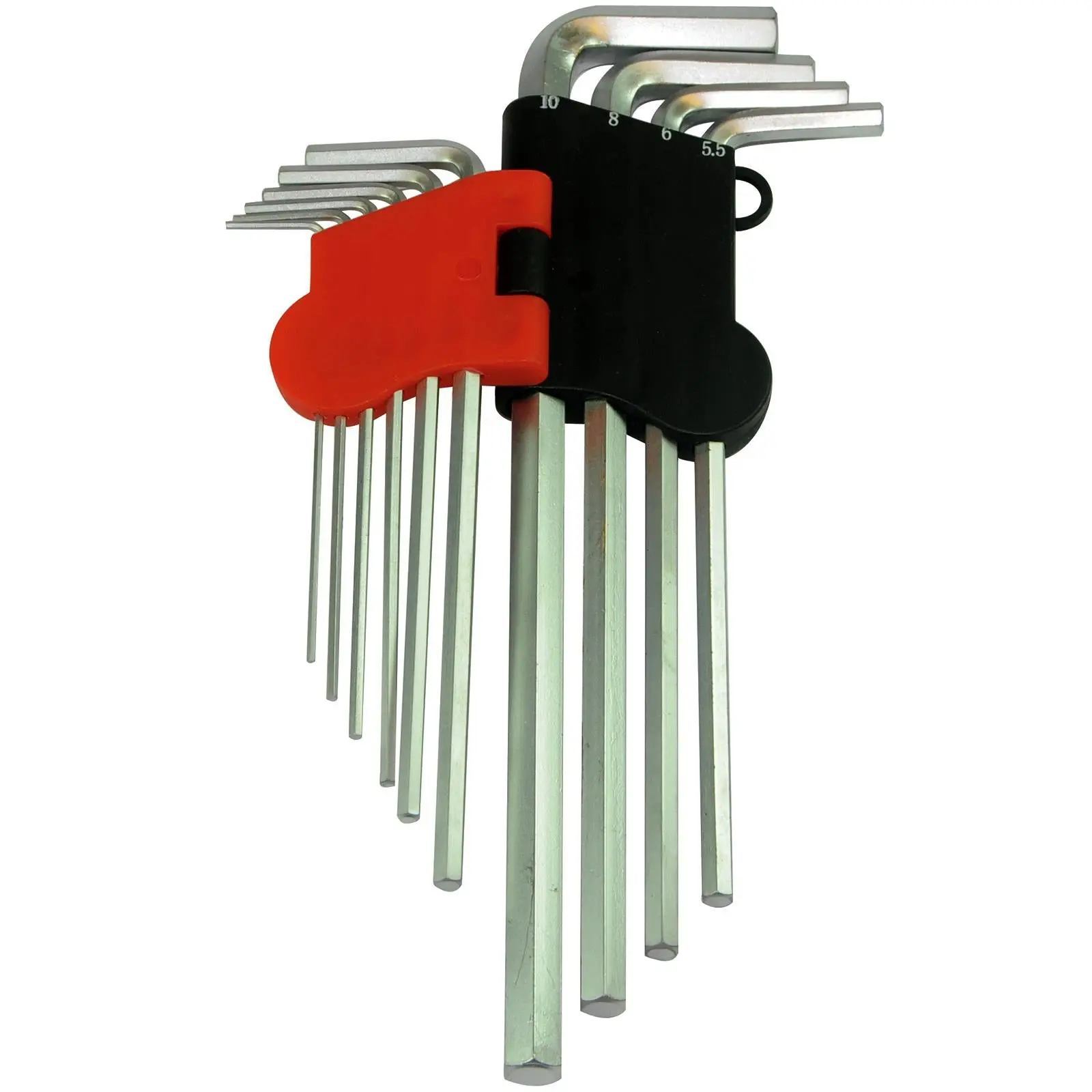 Silverline 10 Piece Hex Key Set Metric 1.5mm - 10mm Expert Steel Socket Wrench - Image 3