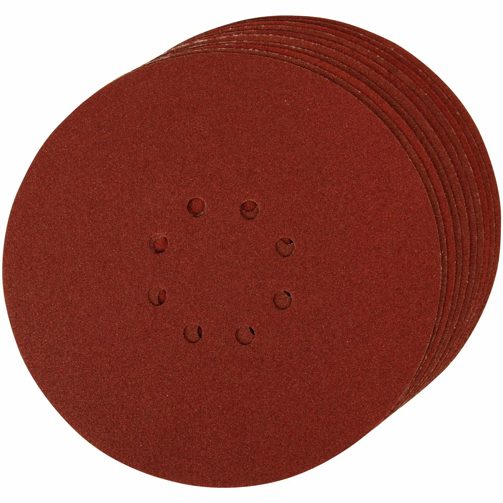 Silverline 10 Piece Punched Hook & Loop Sanding Discs - Image 9