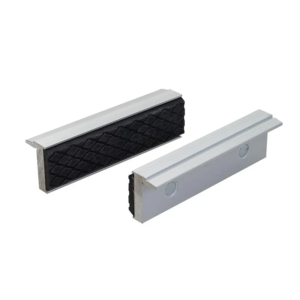 Silverline 100mm Soft Grip Vice Jaws Rubber Magnetic Base Workshop - Image 4