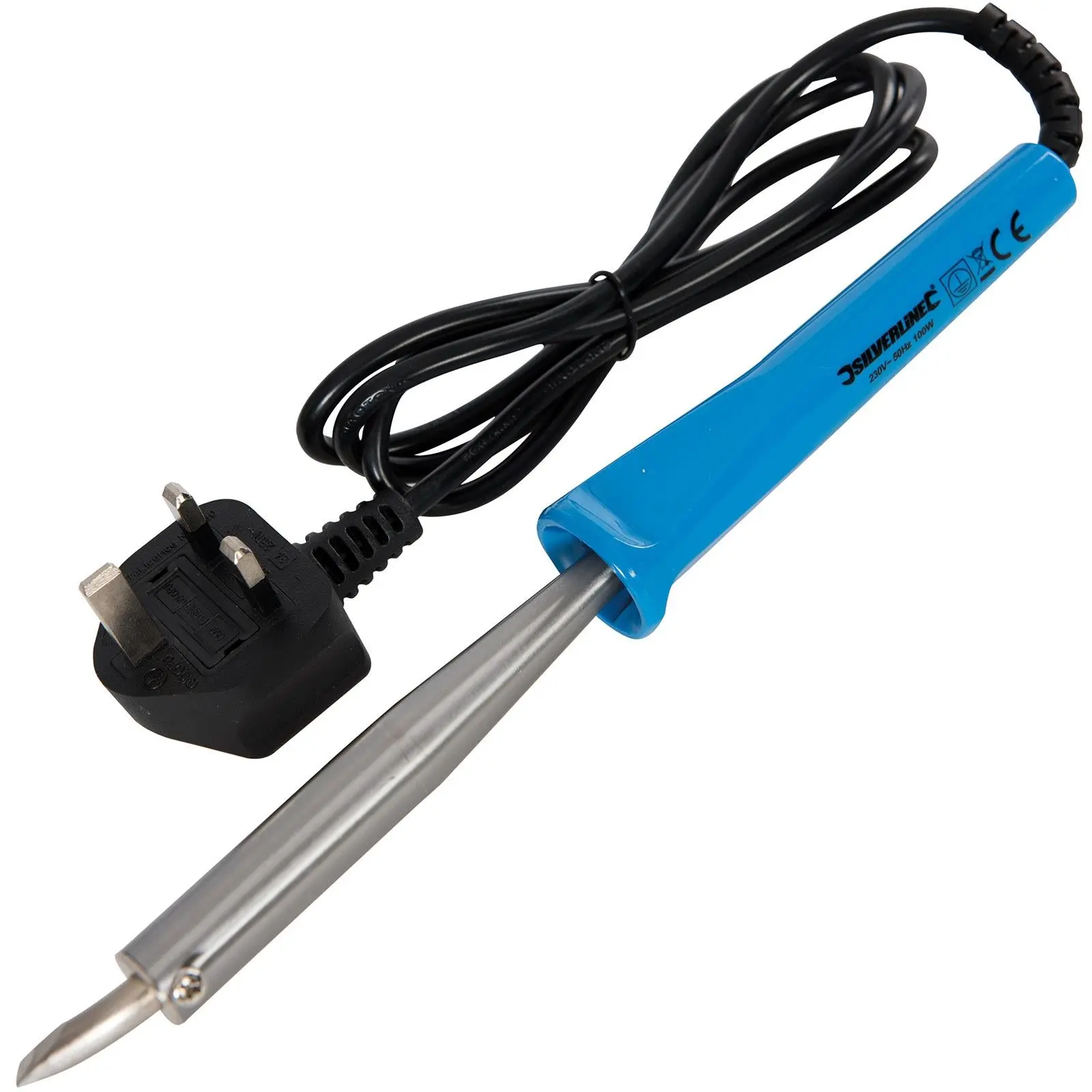 Silverline 100W Soldering Iron Electrician Cables Automotive 500-550°C - Image 4