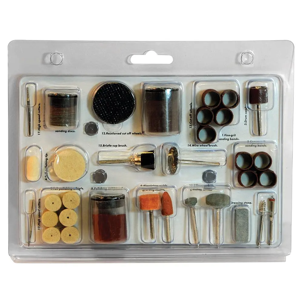 Silverline 105 Piece Rotary Tool Accessory Kit Hobby Cutting Sanding Grinding - Image 5