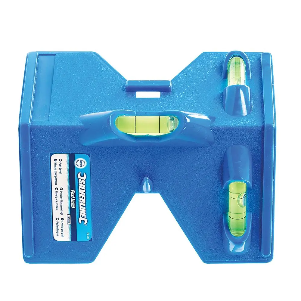 Silverline 135mm Post Level With Elastic Band Spirit Measuring - Image 4
