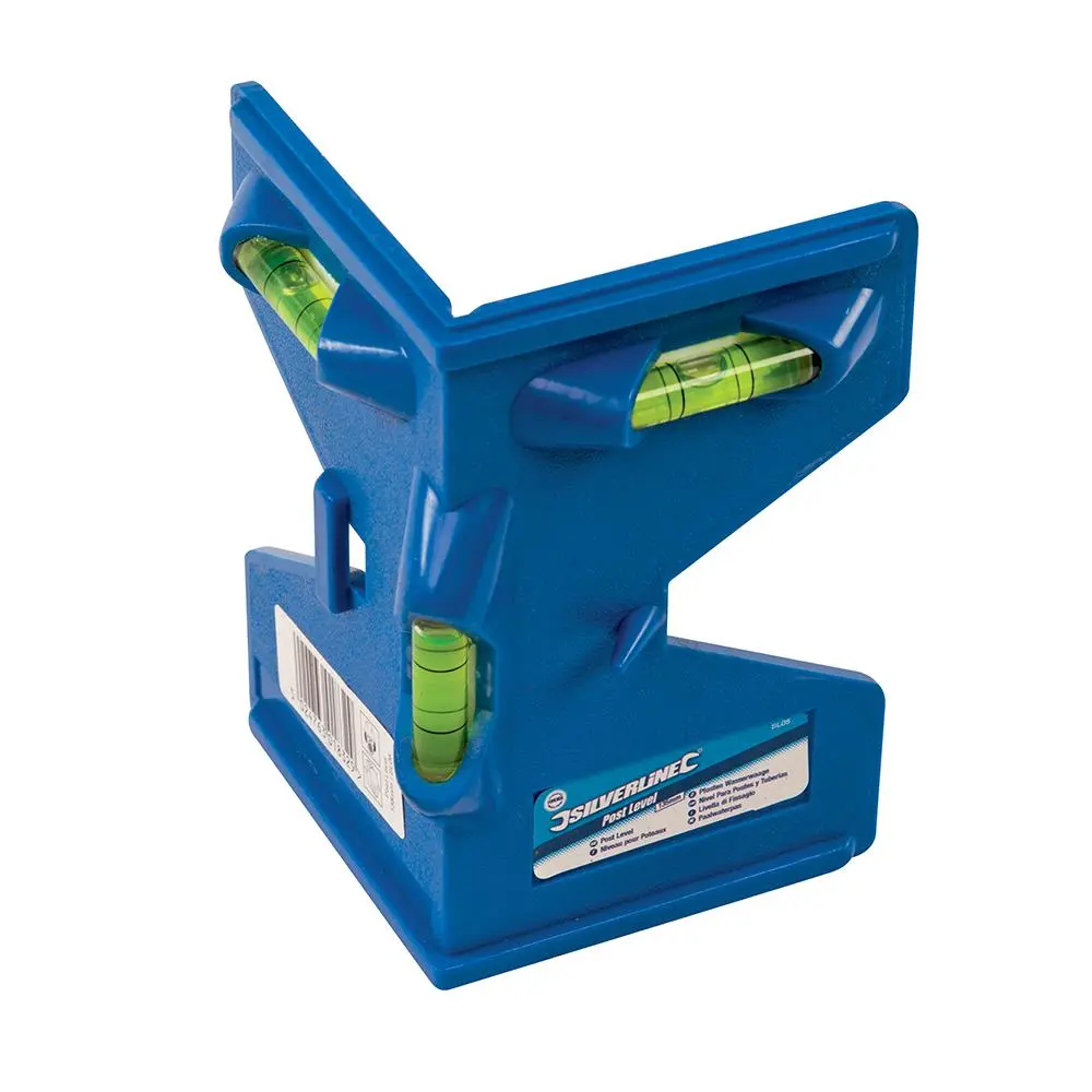 Silverline 135mm Post Level With Elastic Band Spirit Measuring - Image 5
