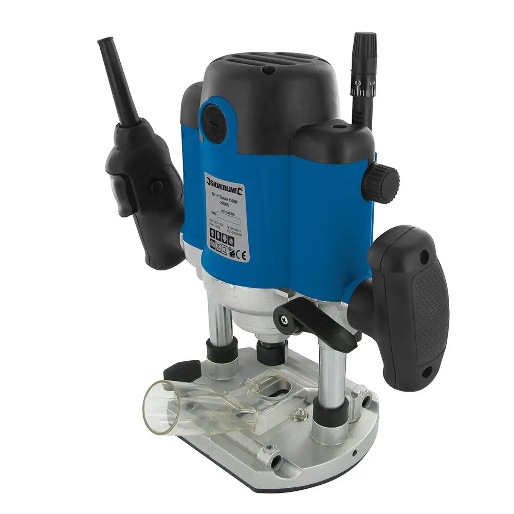 Silverline 1500W Plunge Router 1/2" 264895 - Image 6