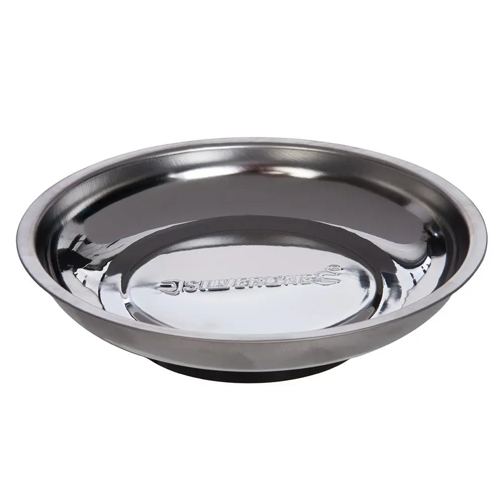 Silverline 150mm Magnetic Parts Dish Storage Stainless Steel Tray - Image 3