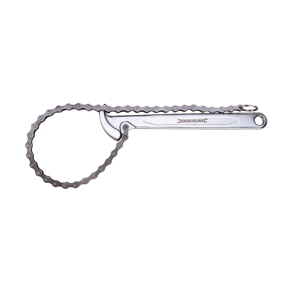 Silverline 150mm Oil Filter Chain Wrench Strap Removal Tool - Image 7