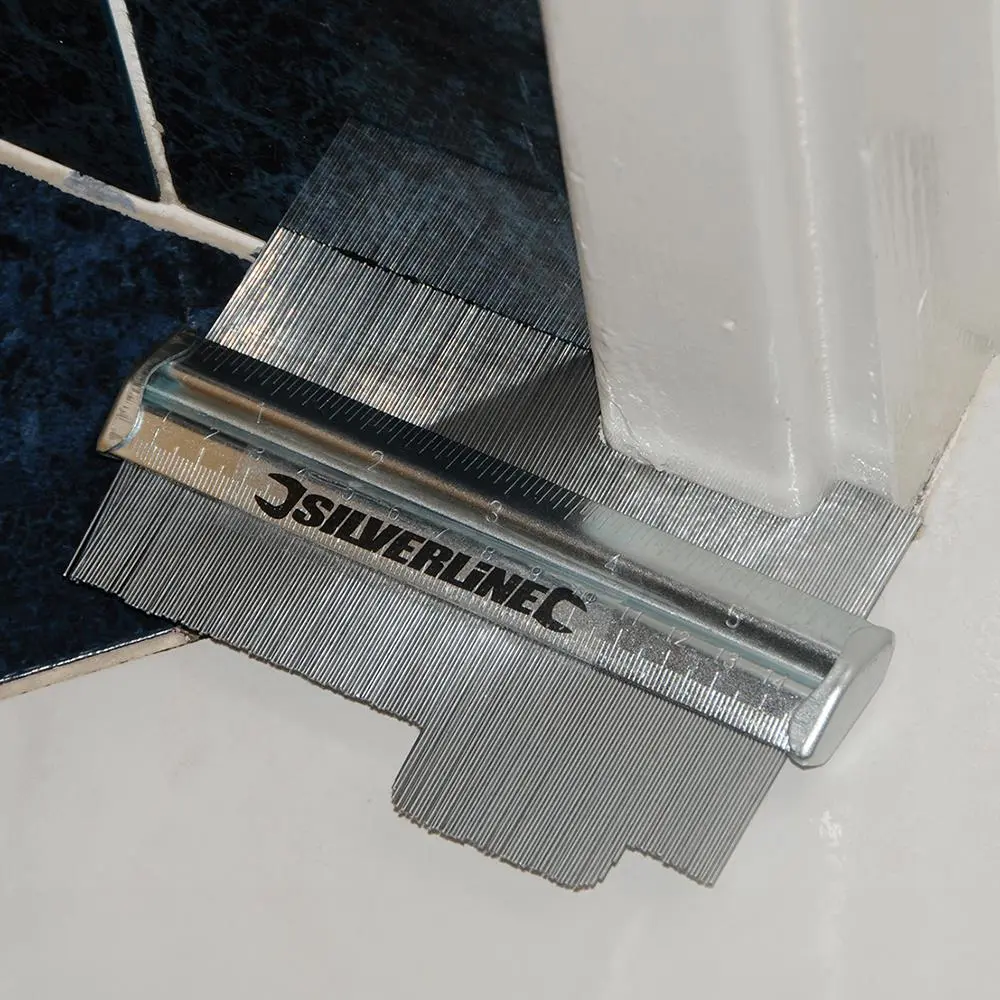 Silverline 150mm Steel Profile Gauge Metric Imperial Carpet Fitting - Image 2