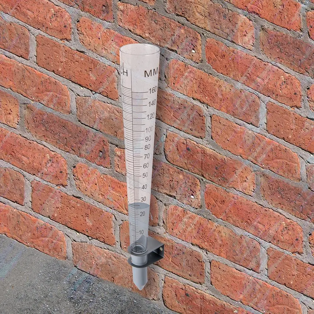 Silverline 160mm Rain Gauge Metric Imperial Garden Rainfall Level Watering Soil - Image 2
