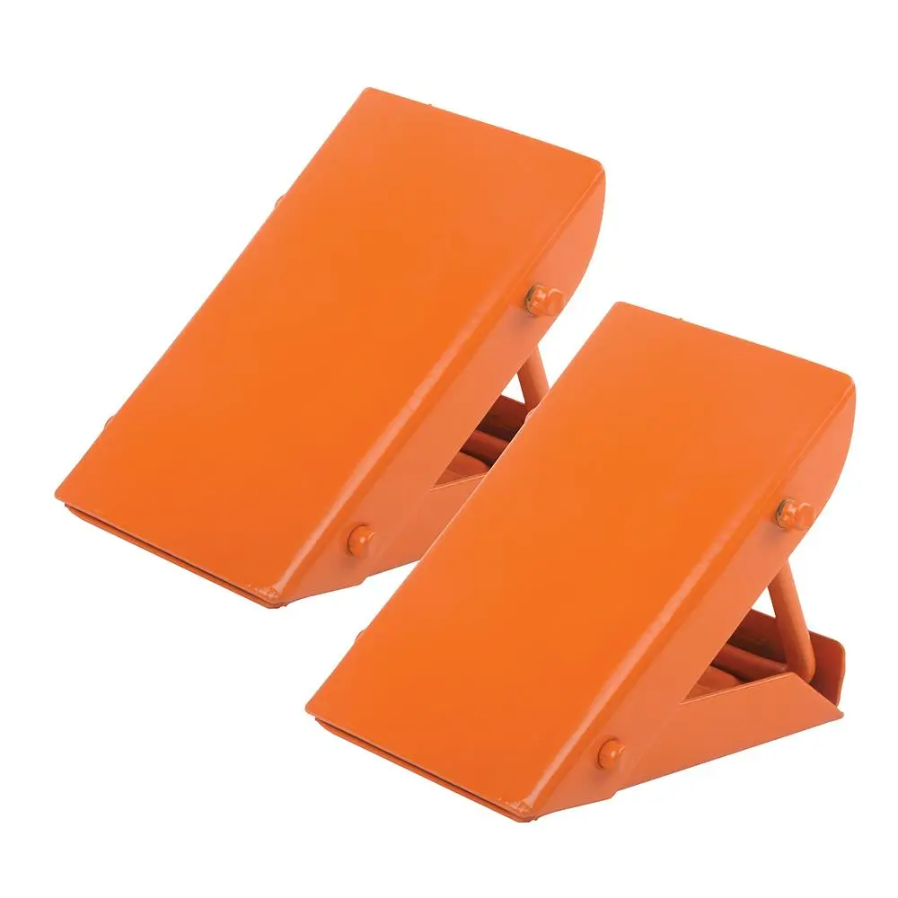 Silverline 2 Piece Folding Wheel Chocks Car Caravan Trailer Van Heavy Duty Wedge - Image 6