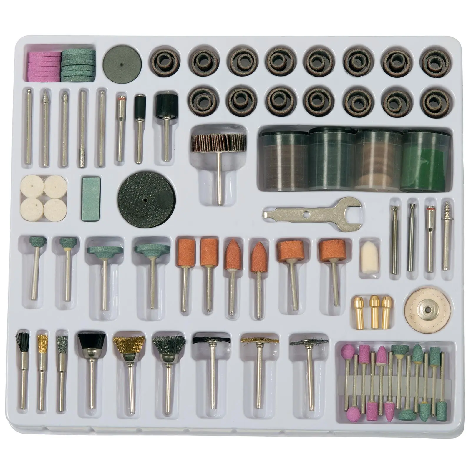 Silverline 216 Piece Rotary Tool Accessory Kit Hobby Cutting Sanding Grinding - Image 3