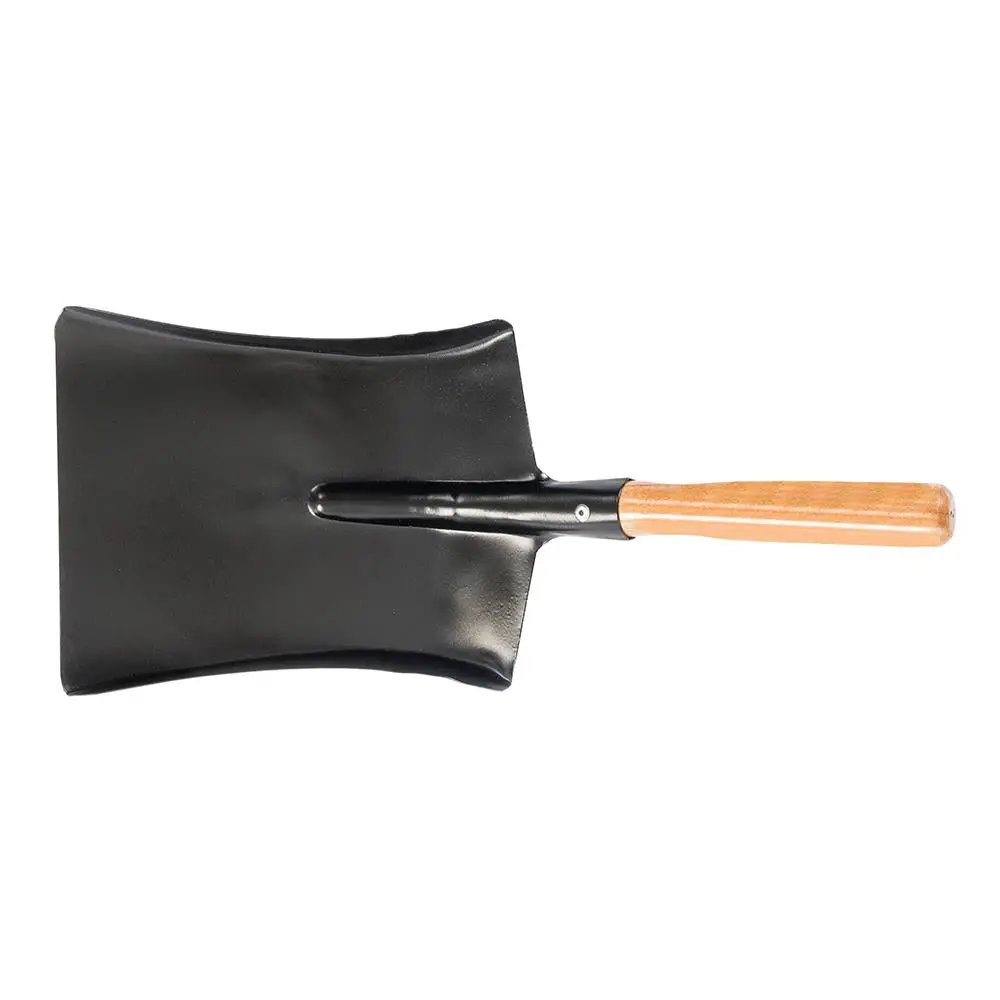Silverline 230mm Dust Pan Hardwood Handle Cleaning Dirt Scoop Shovel Steel - Image 4
