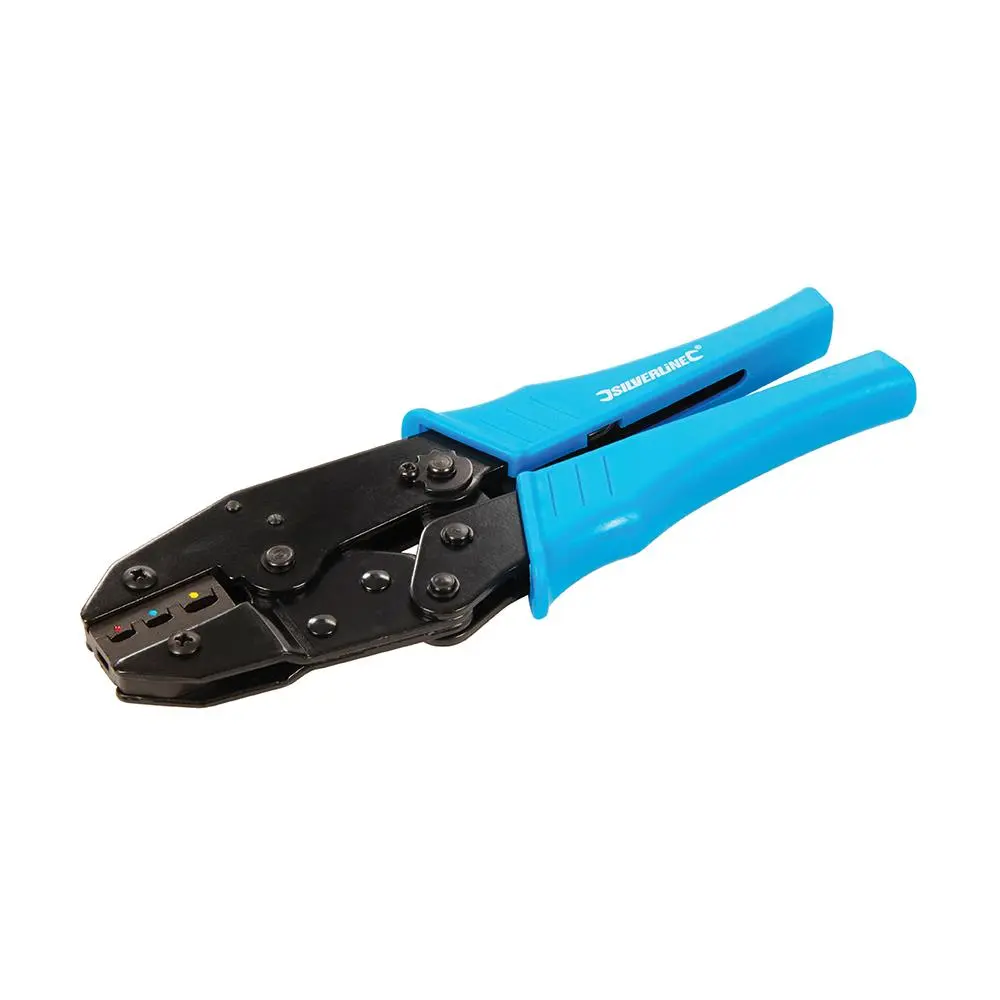 Silverline 230mm Expert Ratchet Crimping Tool 0.5-6mm Wire Electrician - Image 2