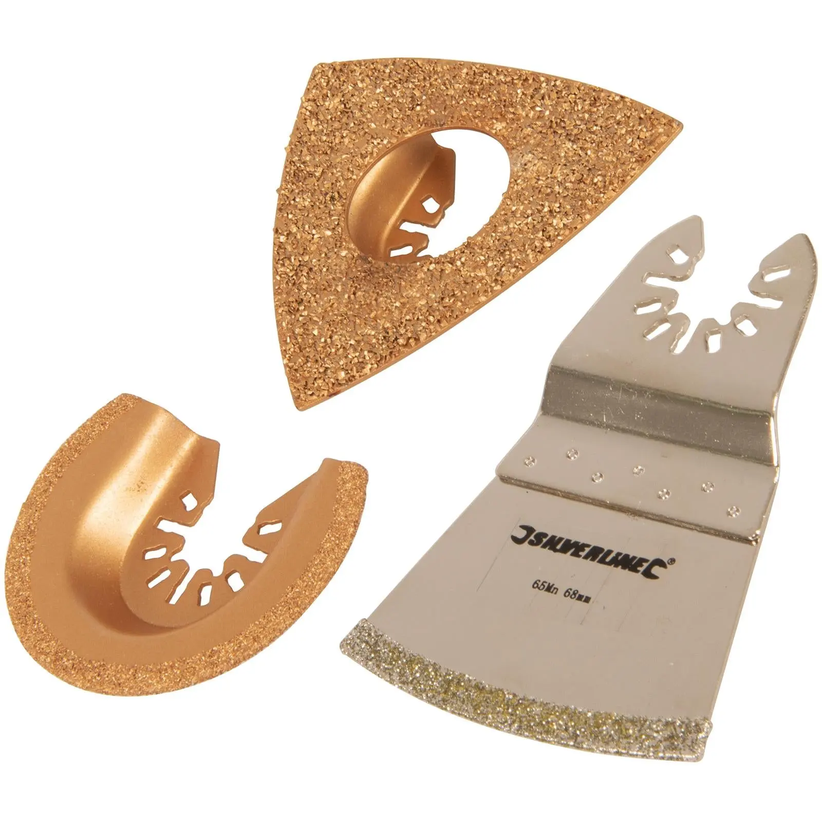 Silverline 3 Piece Multi-Cutter Ceramic Blade Set Cutting Griding Concrete - Image 5