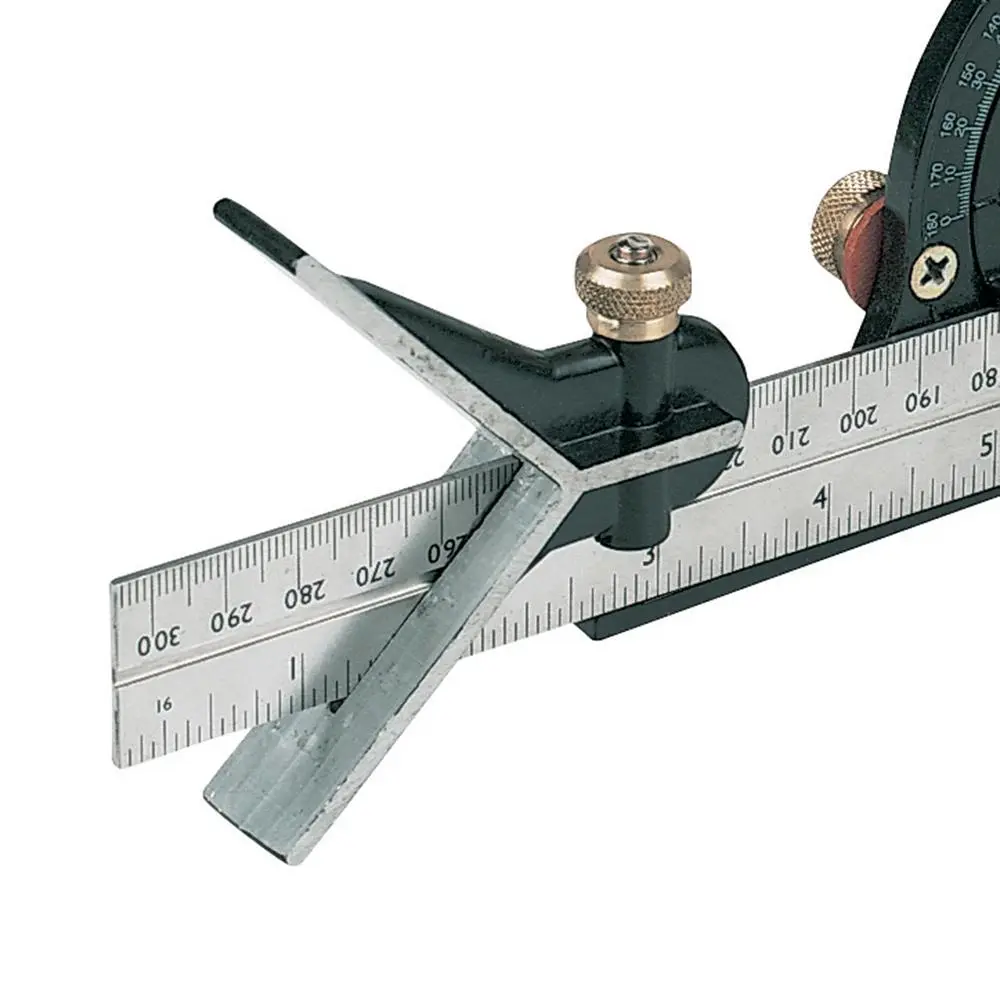 Silverline 300mm Combination Square Set Spirit Level Metric Imperial Scriber