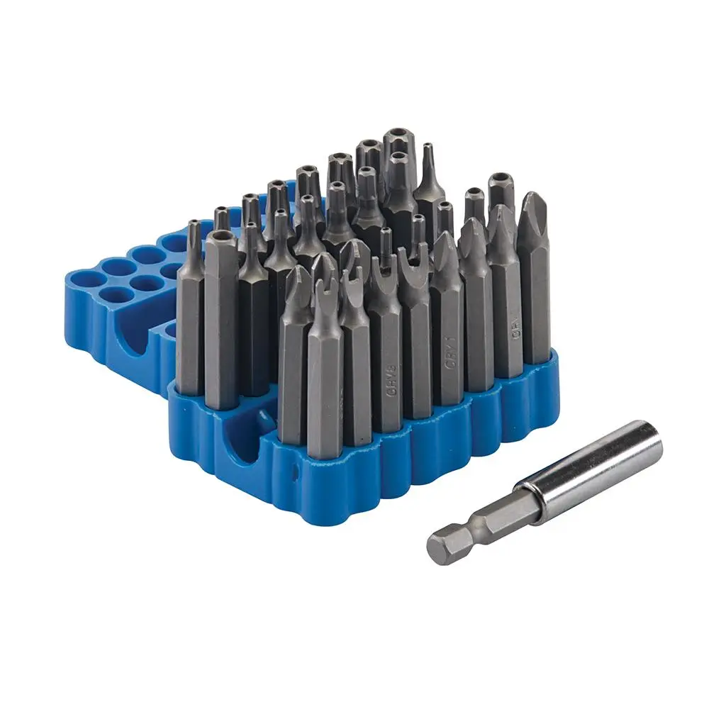 Silverline 33 Piece 50mm Security Bit Set Screwdriver Drill Magnetic Trx Hex - Image 2
