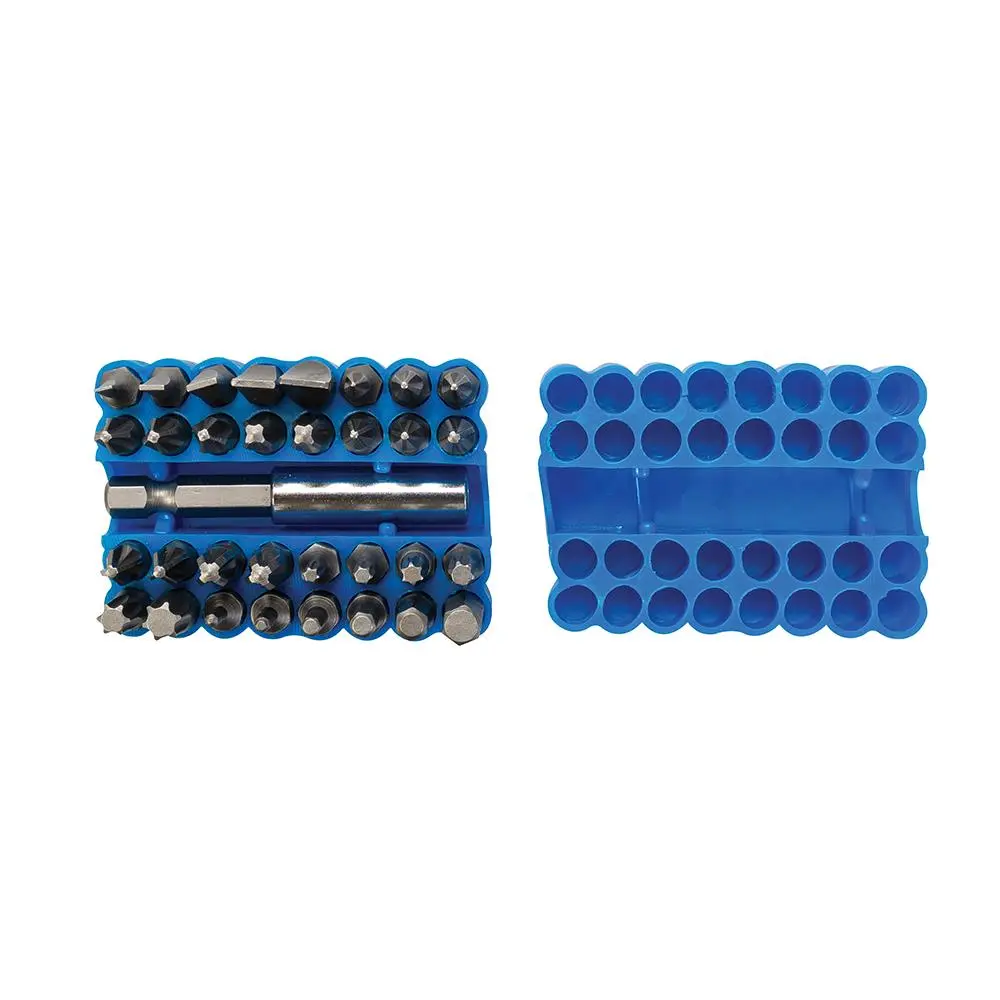 Silverline 33 Piece Screwdriver Bit Set 25mm 60mm Magnetic Bit Holder - Image 2