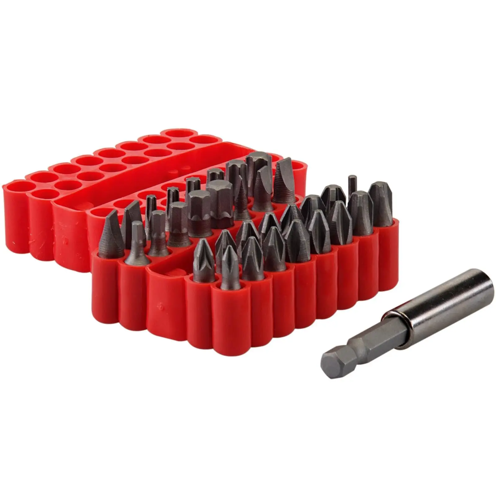 Silverline 33 Piece Screwdriver Bit Set 25mm 60mm Magnetic Bit Holder - Image 3