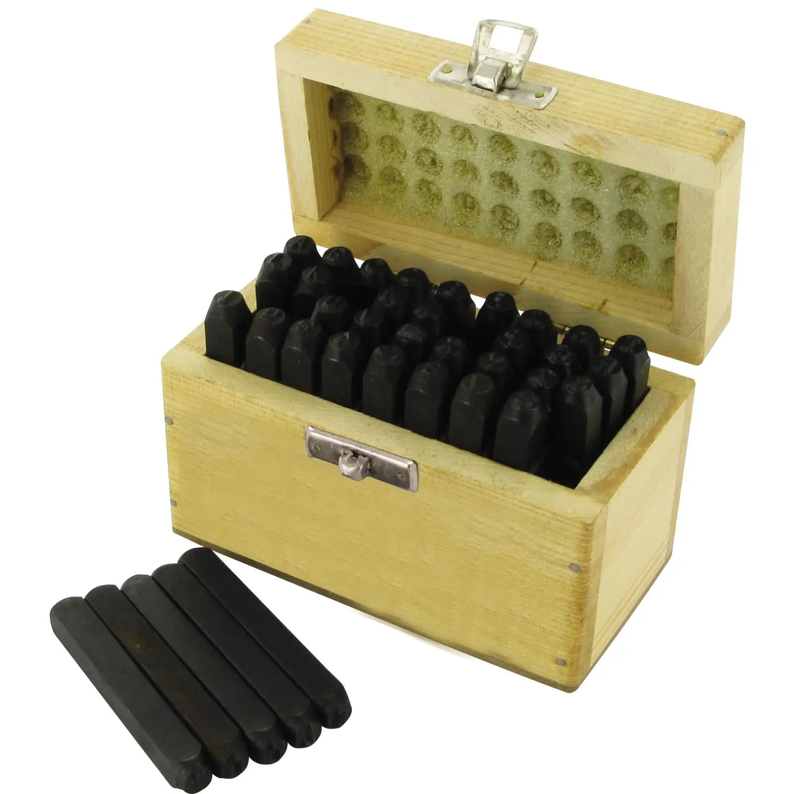 Silverline 36 Piece 5mm Number & Letter Stamp Set Punch Upper-Case Marker - Image 3