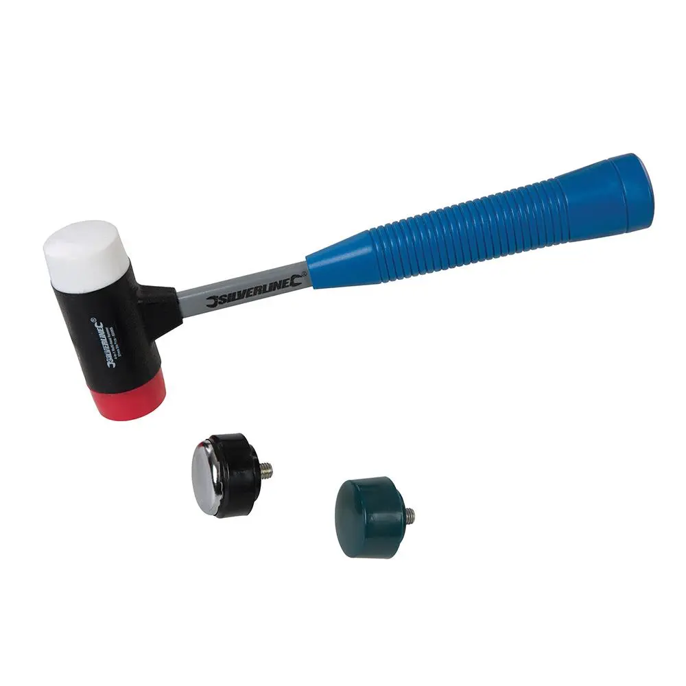 Silverline 4-in-1 Multi-Head Hammer 37mm Dia Face 633905 - Image 2