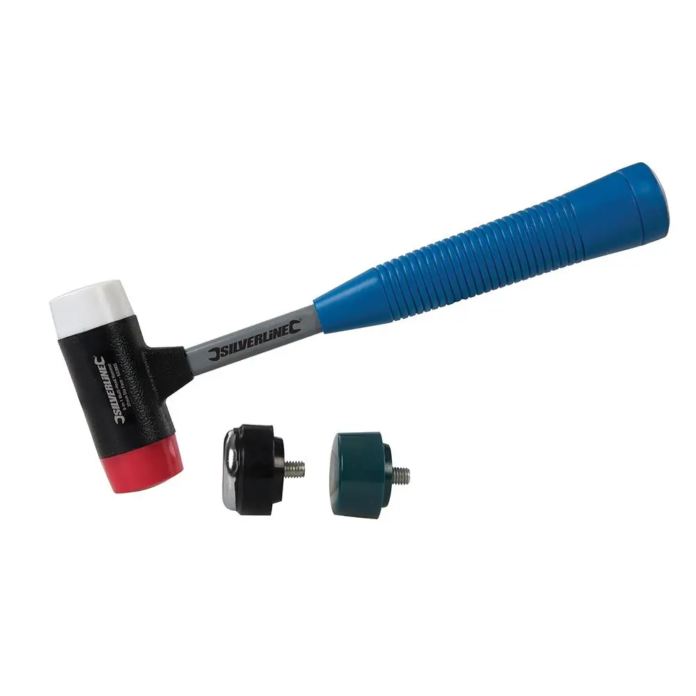 Silverline 4-in-1 Multi-Head Hammer 37mm Dia Face 633905 - Image 3