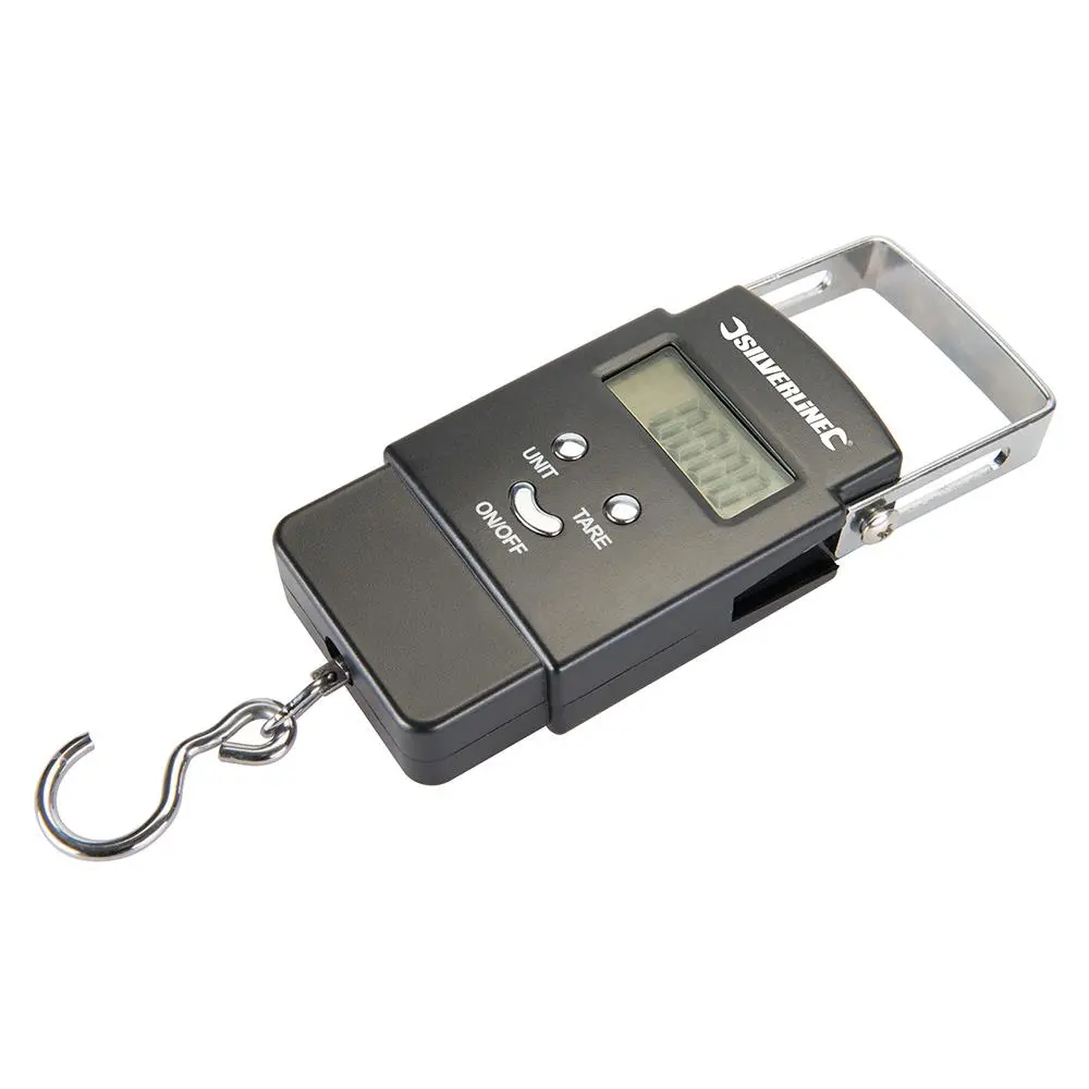 Silverline 50kg Electronic Pocket Balance Weighing Scales Metric Imperial