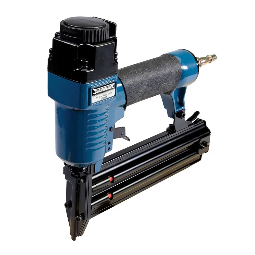 Silverline 50mm Air Brad Nailer 18 Gauge Flooring Woodwork Nail Gun Tool 1/4 - Image 3