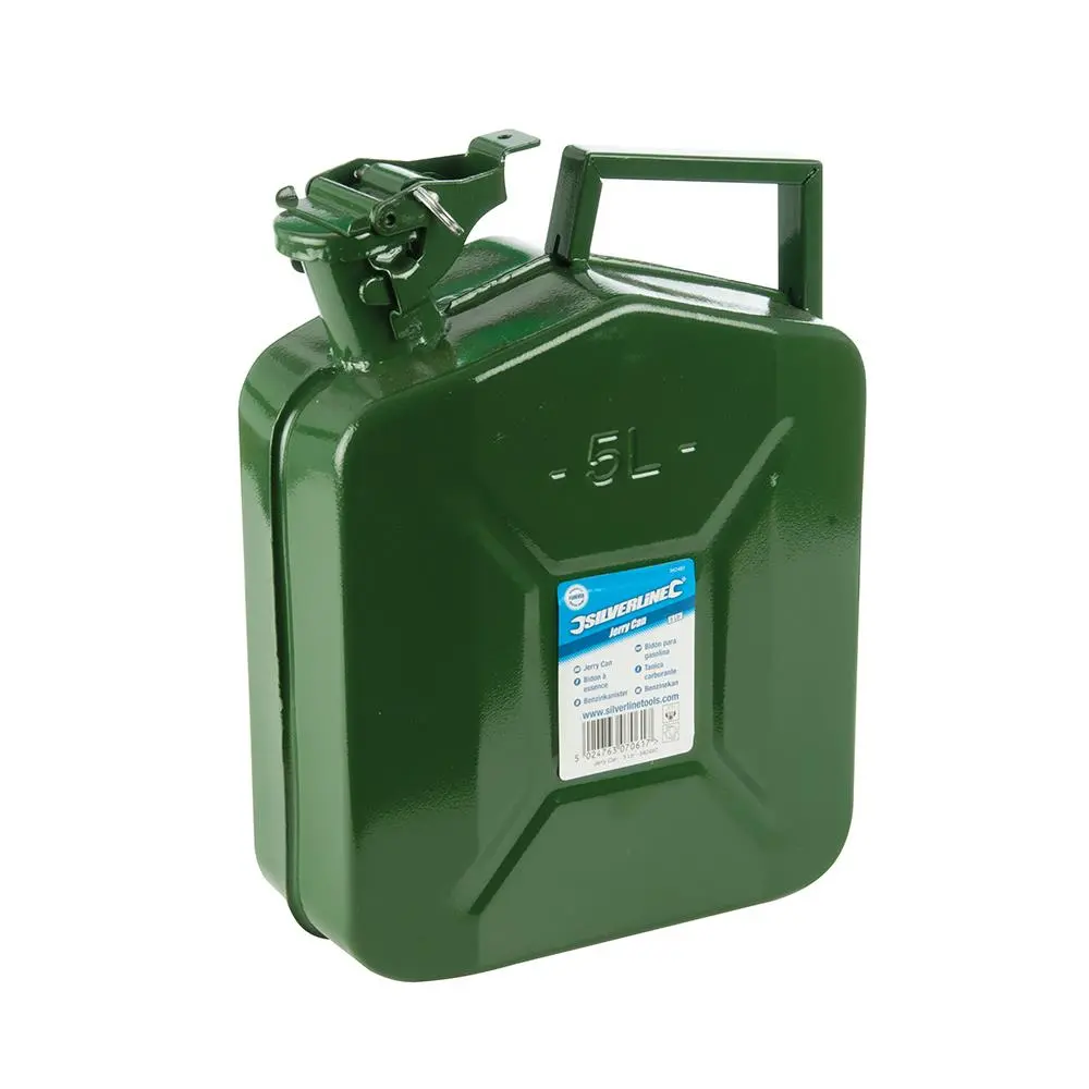 Silverline 5Ltr Jerry Can Fuel Petrol Diesel Gasoline Water Storage - Image 2