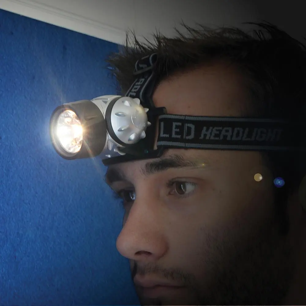 Silverline 6 LED Krypton Head Light Lamp Fishing Camping Torch Bike