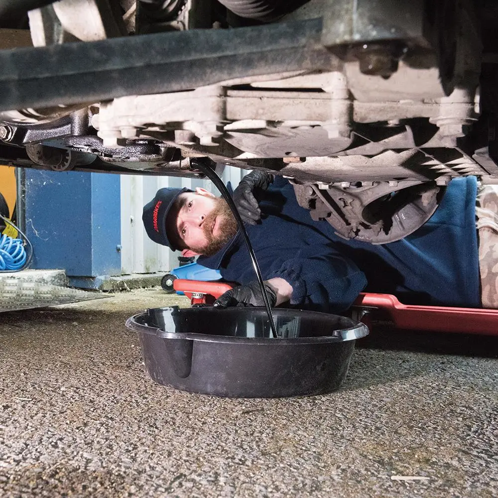 Silverline 6 Litre Oil Drain Pan Car Service Equipment Transfer - Image 4