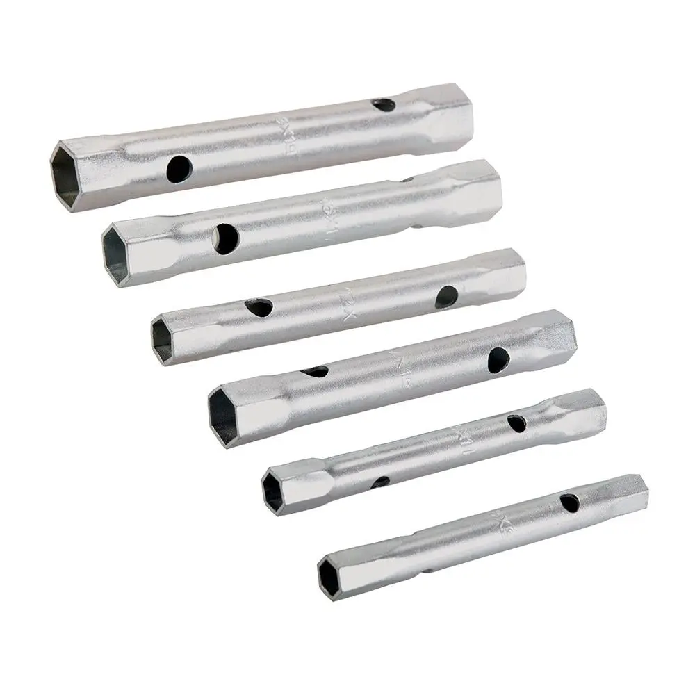 Silverline 6 Piece Metric Box Spanner Set with Tommy Bar 8-19mm - Image 4