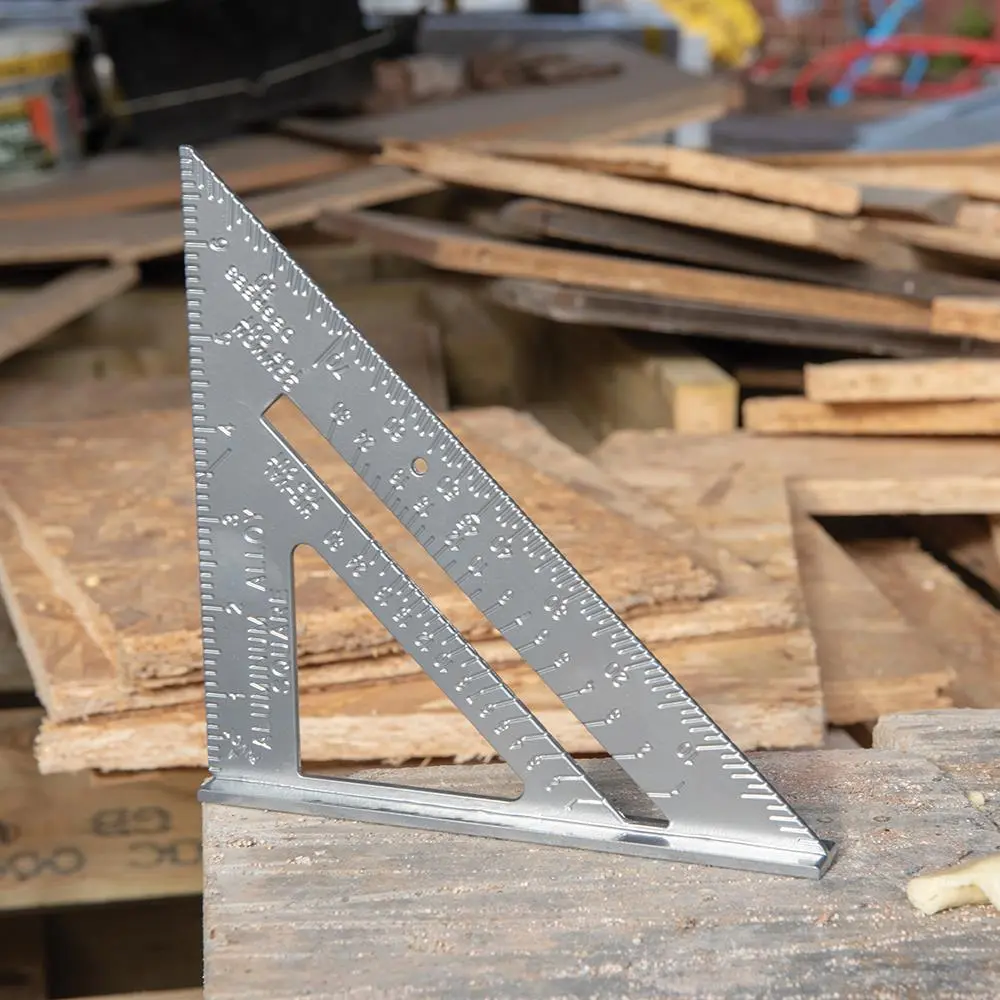 Silverline 7" Aluminium Alloy Roofing Square Framing Roof Mitre Lipped Edge - Image 4