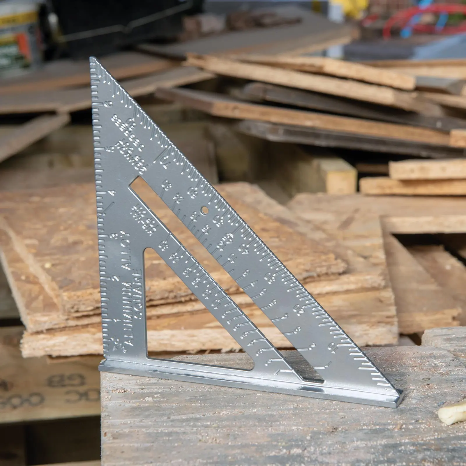 Silverline 7" Aluminium Alloy Roofing Square Framing Roof Mitre Lipped Edge - Image 7