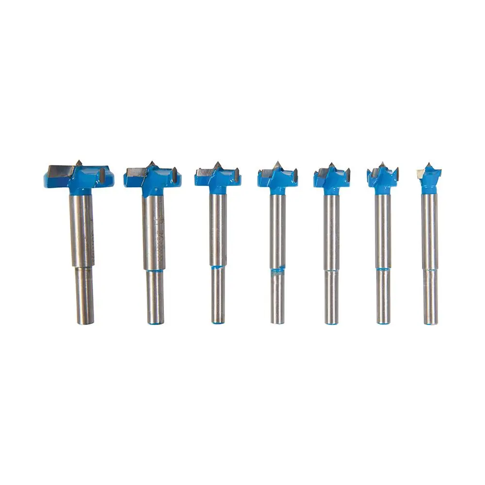Silverline 7 Piece Titanium Coated Forstner Drill Bit Set 12-35mm - Image 2
