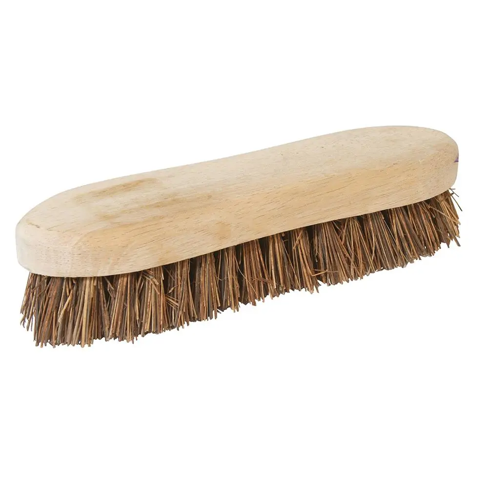 Silverline 8" Scrubbing Brush Bassine Cane Mix Bristles Cleaning Heavy Duty - Image 2