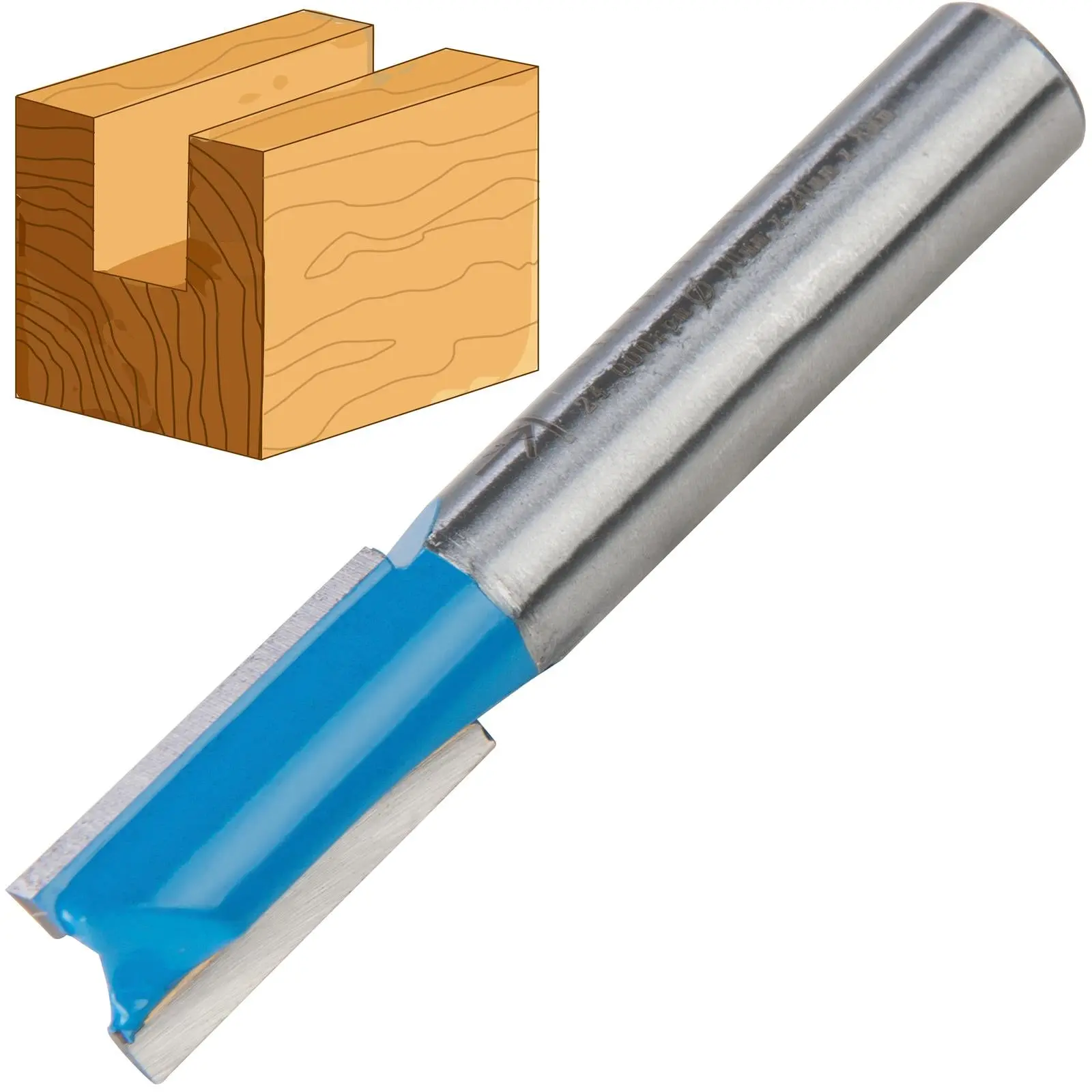 Silverline 8mm Shank Straight Metric Router Bits Cutters - Image 6