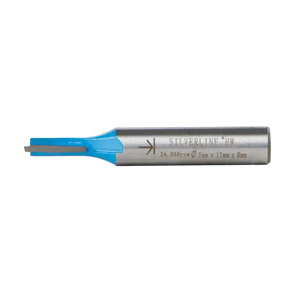 Silverline 8mm Shank Straight Metric Router Bits Cutters - Image 8