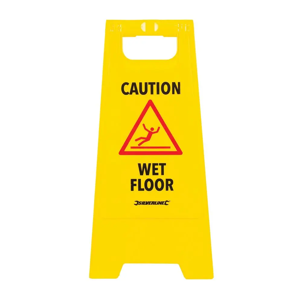 Silverline 'A' Frame Caution Wet Floor Sign 295 x 610mm English 883504 - Image 3