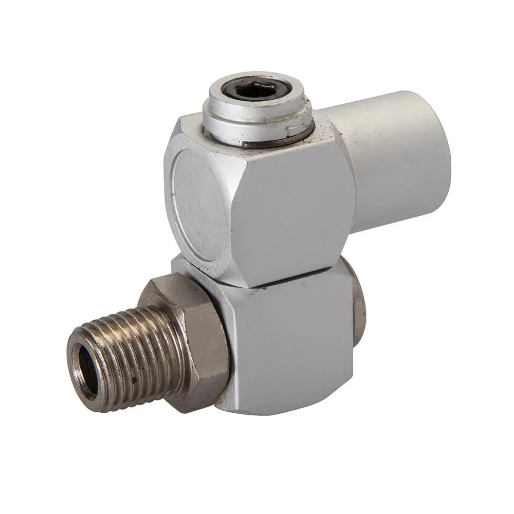 Silverline Air Line Swivel Connector 1/4" BSP Female Tool Fitting Anodised Aluminium - Image 2