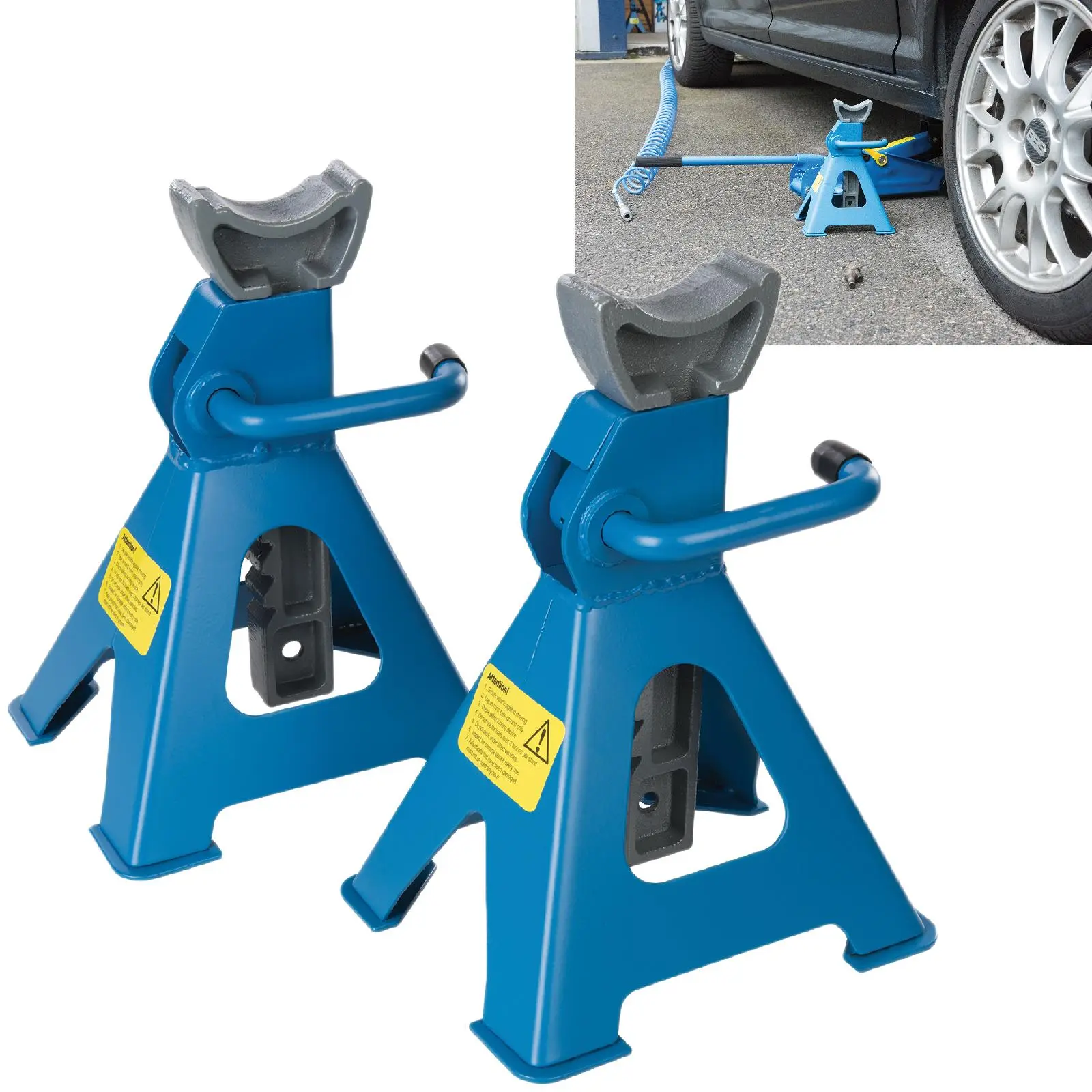 Silverline Axle Stand Set 2 Piece 3 Tonne Lifting Capacity - Image 5