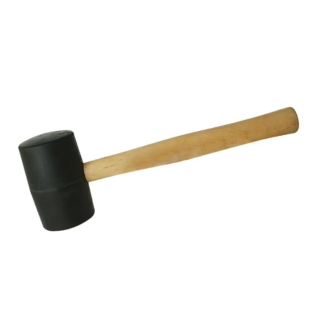 Silverline Black Rubber Mallet 32oz (907g) - Image 2