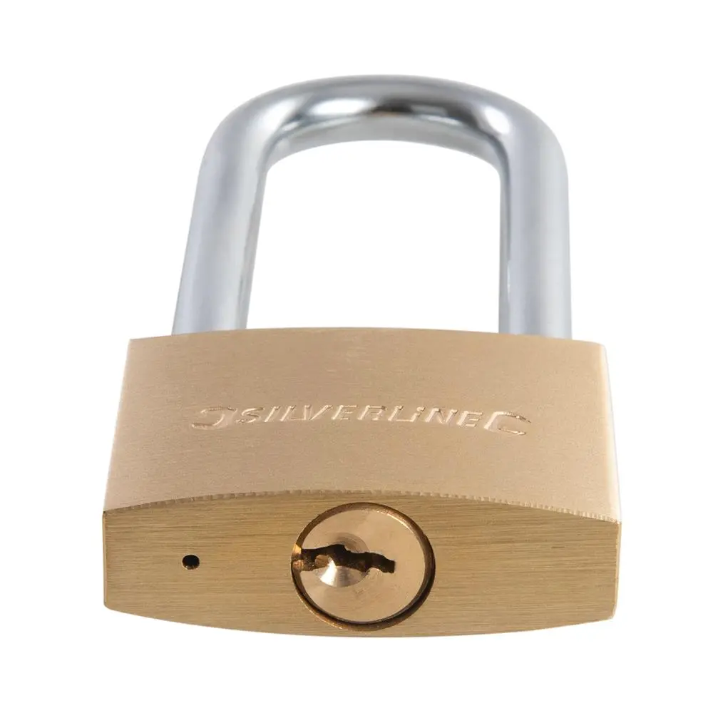 Silverline Brass Padlock 60mm MSS05 - Image 3