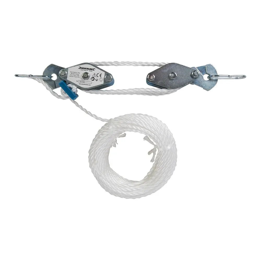 Silverline Cable Pulley Set 180kg 633957 - Image 3